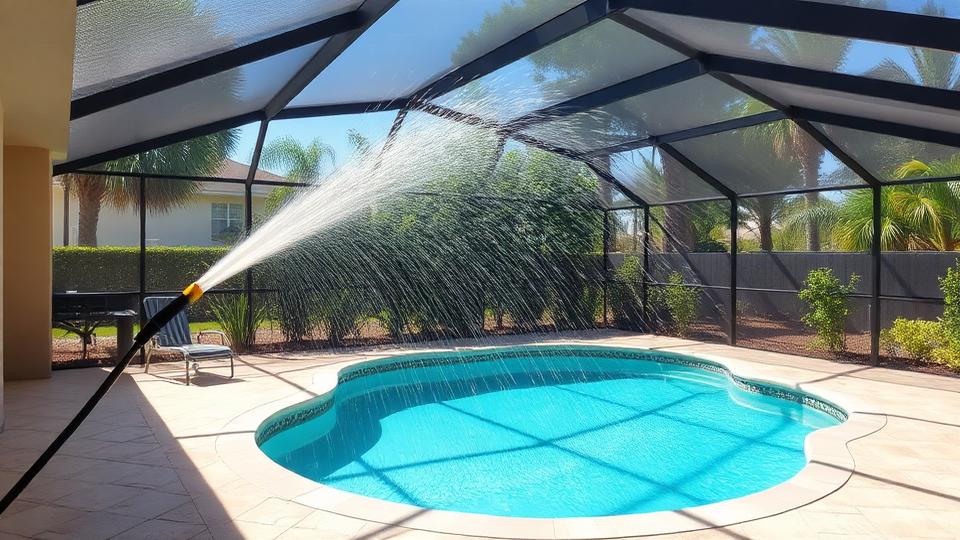 Pool Cage Cleaning
