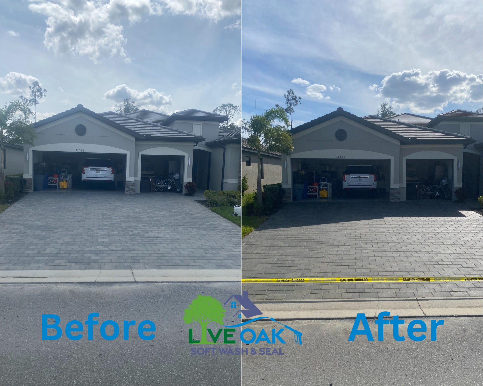 Three-Car Paver Driveway Restoration
